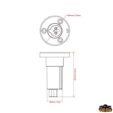 TREM Trem Direkli Silyon Fenerleri için Soket - 2