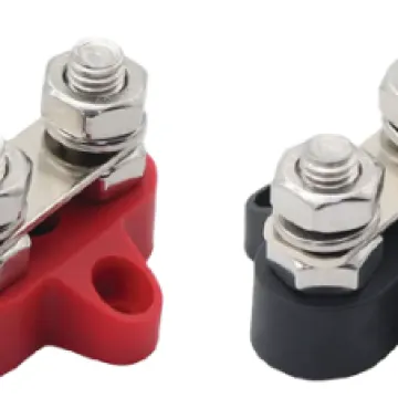 Dual Fuse Terminal Black And Red 8 Mm