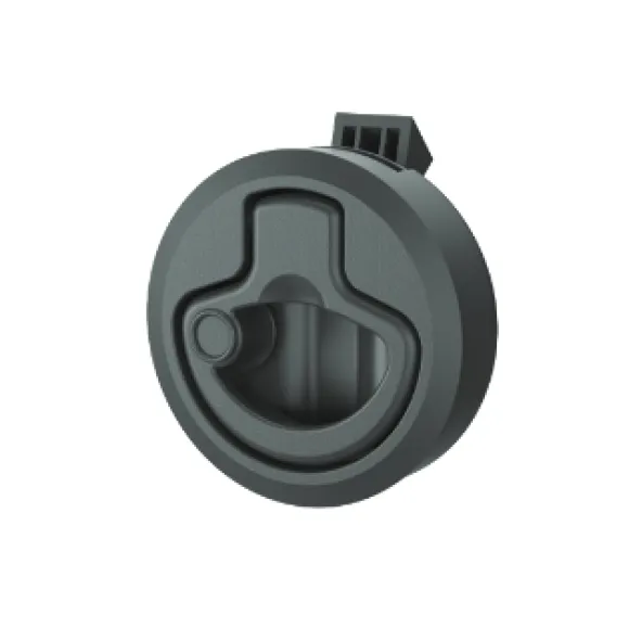 Recessed Handle Spring-Loaded Black Ø: 60 Mm