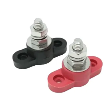 Single Chassis Terminal Black And Red 8 Mm